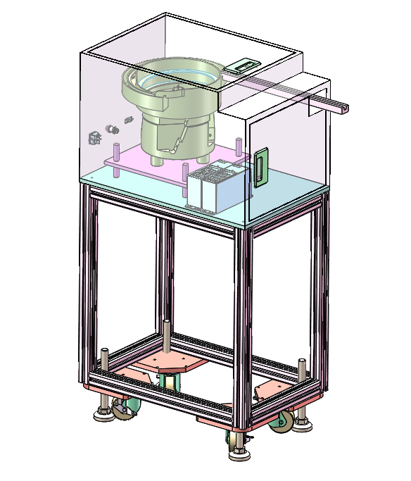 带隔音罩上料振动盘