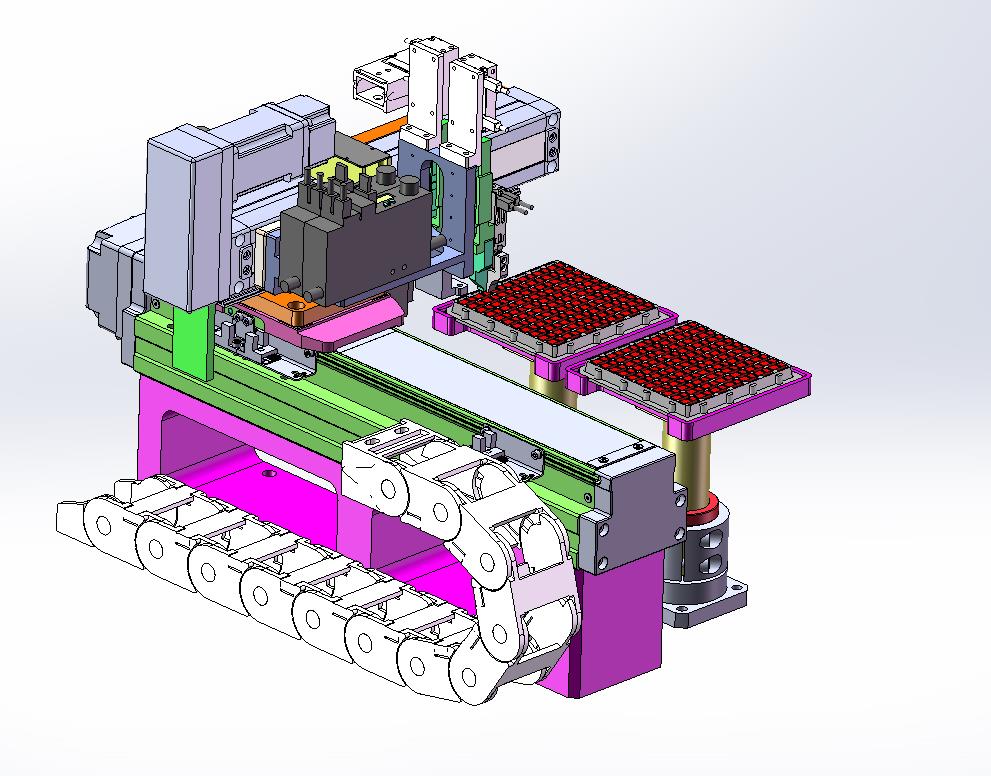 真空吸附+气动夹爪-XY轴伺服模组机械手