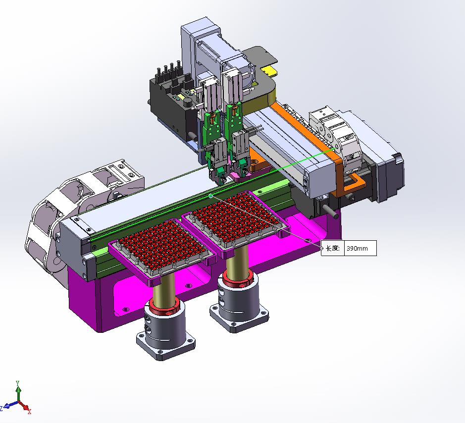真空吸附+气动夹爪-XY轴伺服模组机械手
