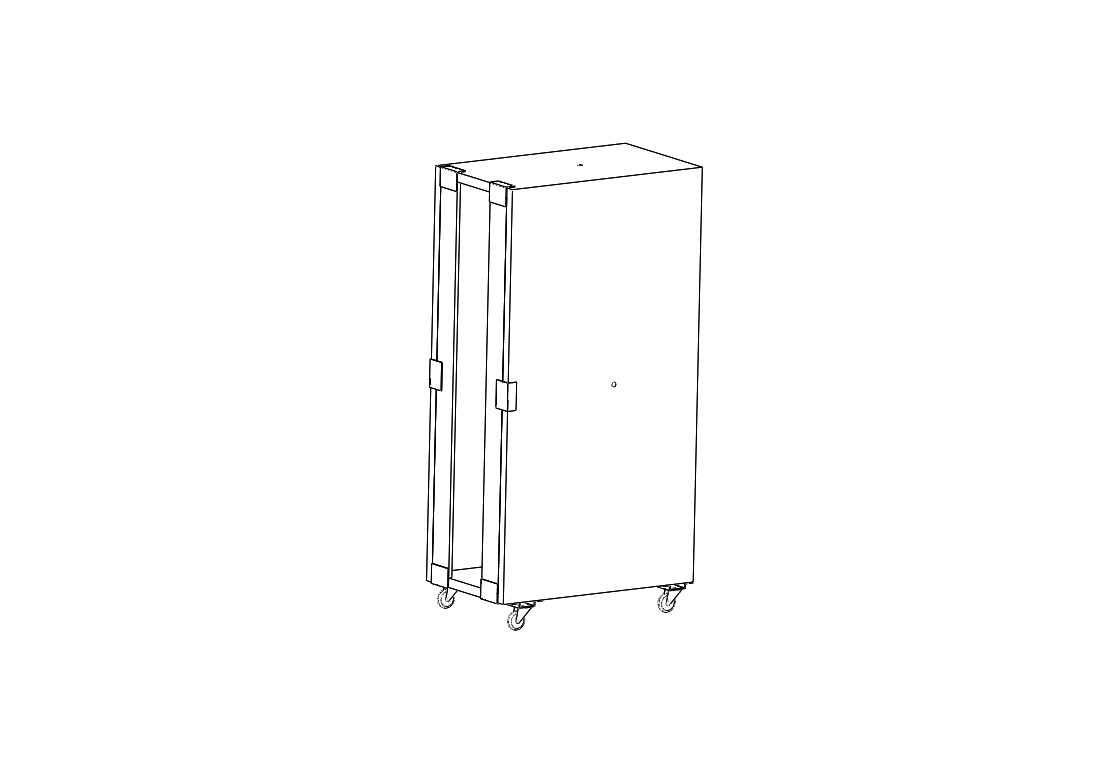 一种用于工业空调实验室的可移动列间空调风道
