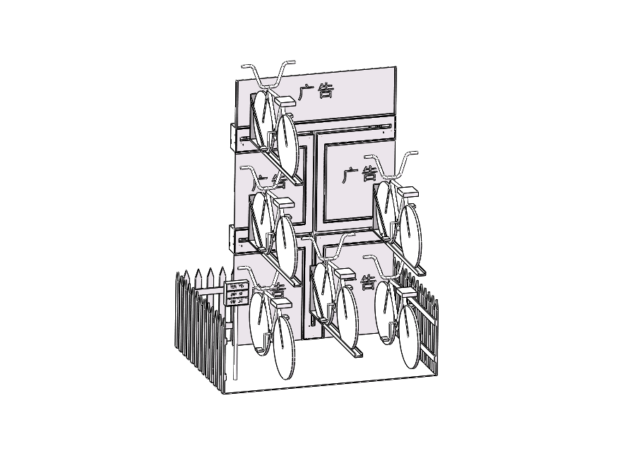 智能自行车停车位