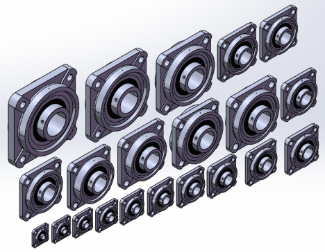 带凸台方形外球面球轴承UCFS型 21款