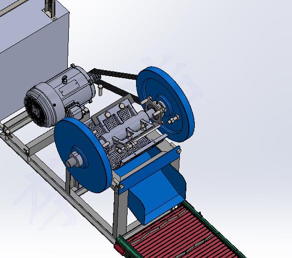 三瓦刀片塑料自动破碎粉碎输送系统-自动上料-自动入筐