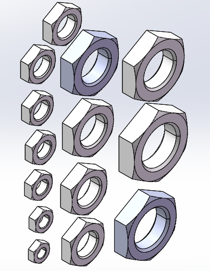卡套式管接头用六角薄螺母