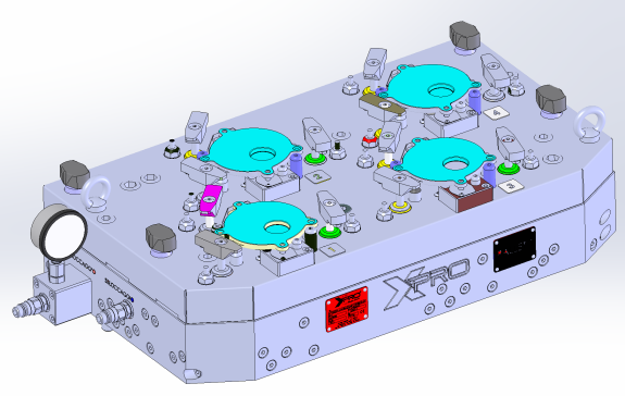 铝合金锁盘机床夹具