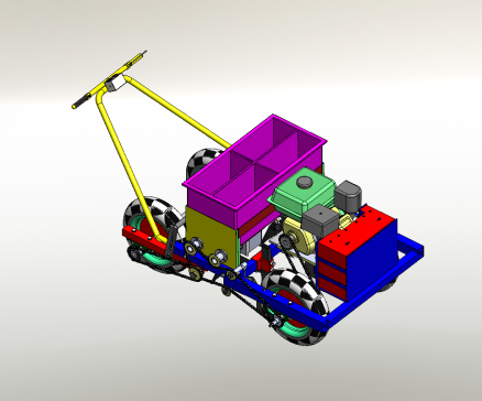 播种机结构设计（宝塔菜）三维SW+CAD+说明书