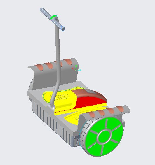 智能代步车平衡车3D模型