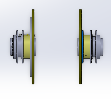 混合机两端轴密封装配