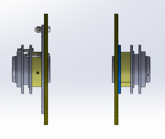 混合机两端轴密封装配