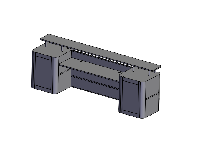 不锈钢前台接待台