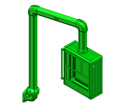 4-75110组件旋转支架控制箱摇臂