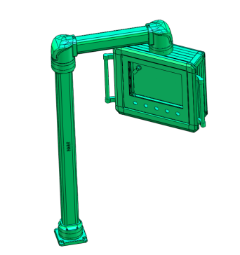 6-6085组件铝合金吊臂控制箱人机触摸屏箱体