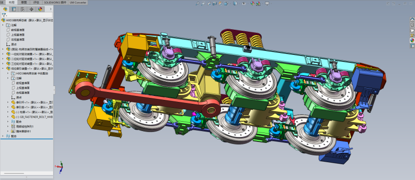 HXD3C电力机车转向架