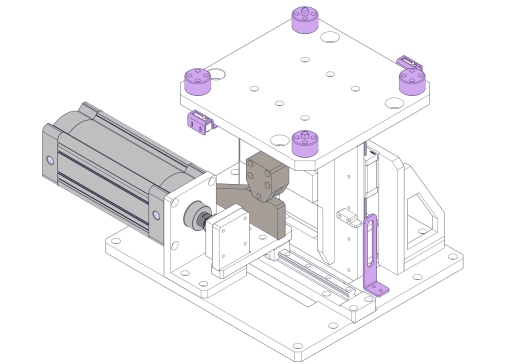 基于凸轮原理的顶升机构