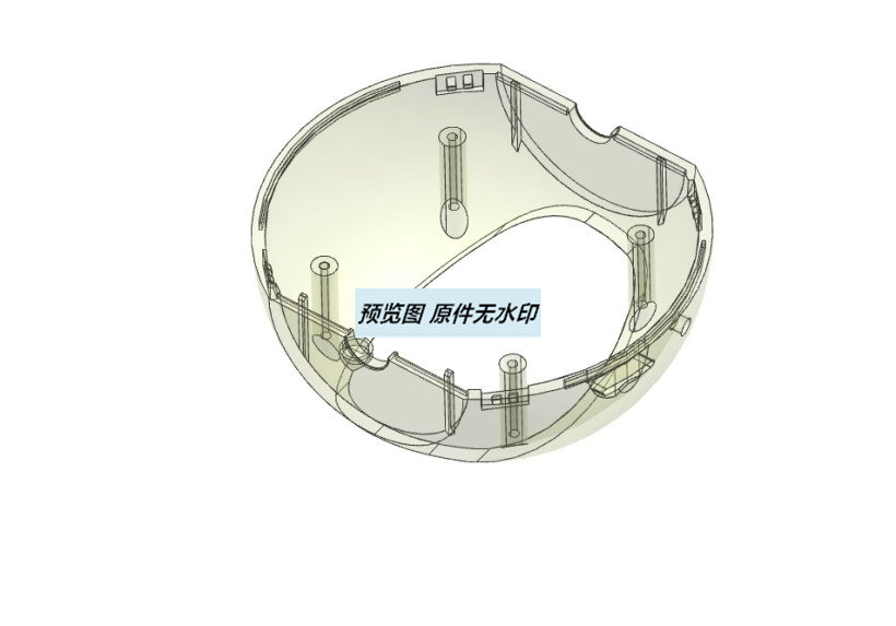 监控摄像机头部内部前壳的注塑模具设计1429852