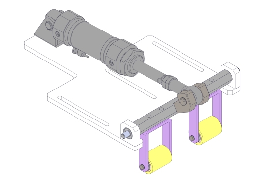 基于连杆机构的气动压紧机构