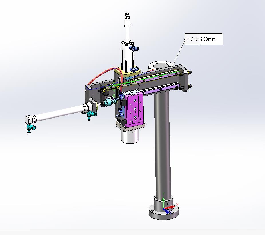 两级伸进XY轴坐标气动机械手