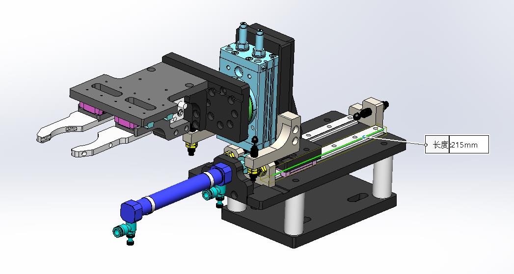 自动抓取180度翻转移栽-气动机械手