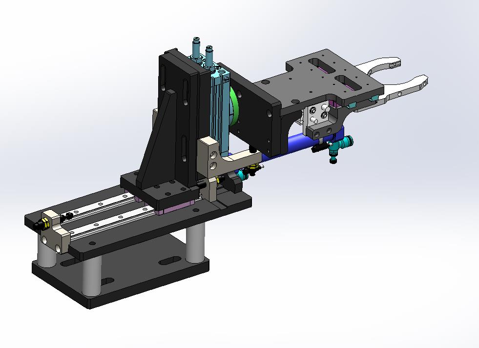 自动抓取180度翻转移栽-气动机械手