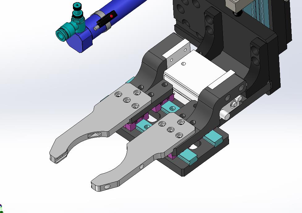 自动抓取180度翻转移栽-气动机械手
