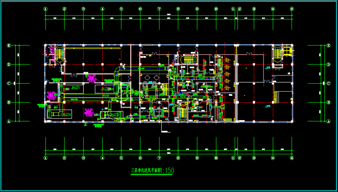 四层医药厂房GMP车间全套暖通设计