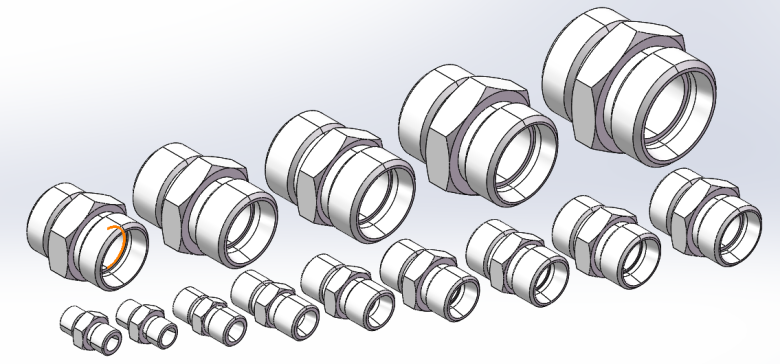卡套式直通接头 14款