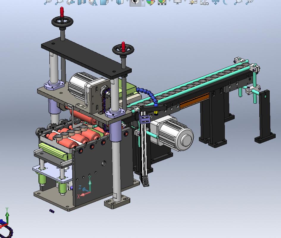 上下升降高度可调-双面自动滚胶输送机