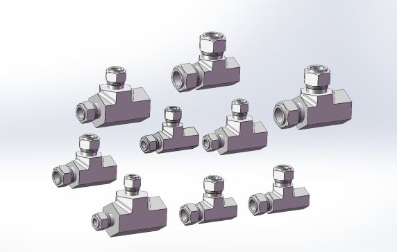 9款FRT型卡套式内螺纹侧三通