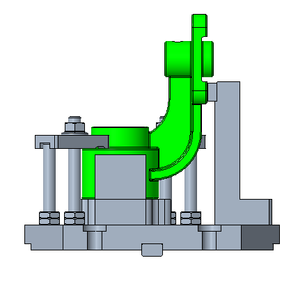 轴架铣夹具(2D&3D)