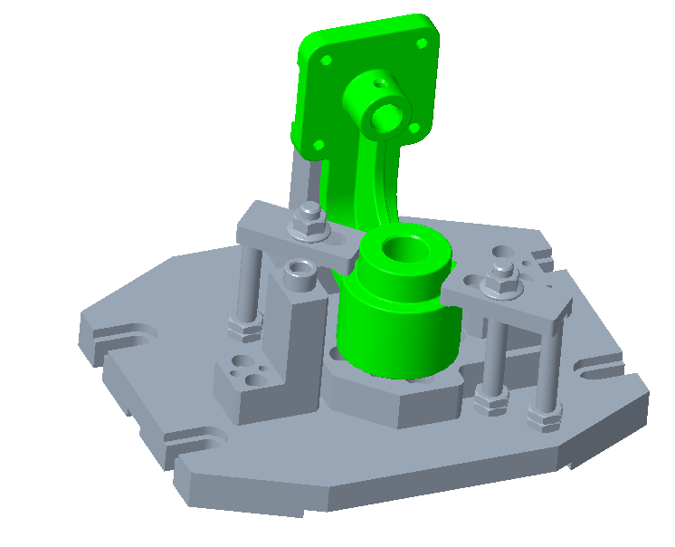 轴架铣夹具（2D&3D)