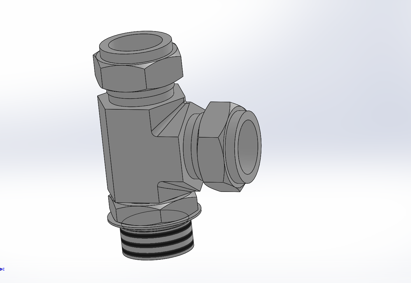 5款RTS型卡套式至SAE接头侧三通