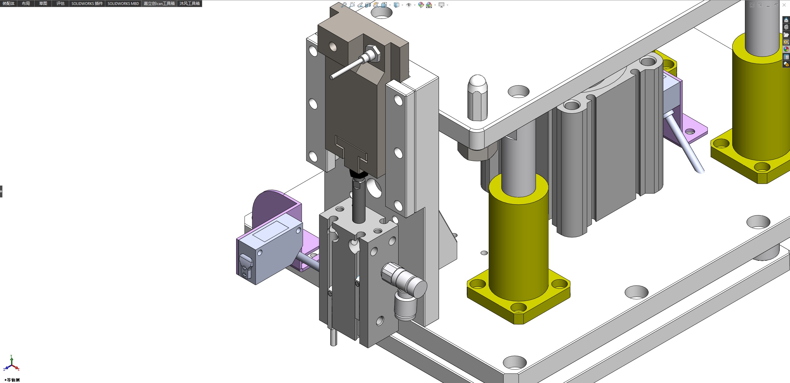 适用双列皮带输送机的顶升定位机构