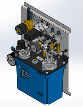 油气润滑装置模型