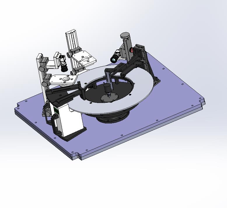 三面视觉检测旋转工作平台
