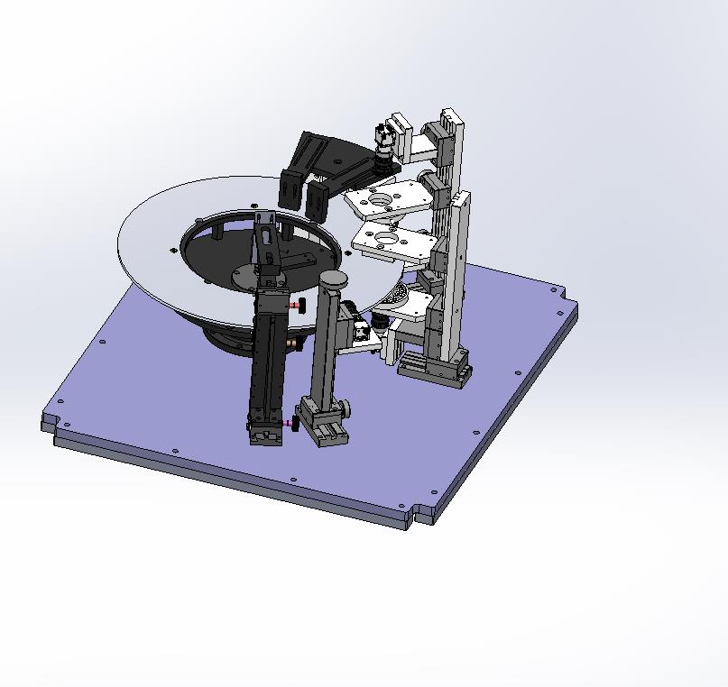三面视觉检测旋转工作平台