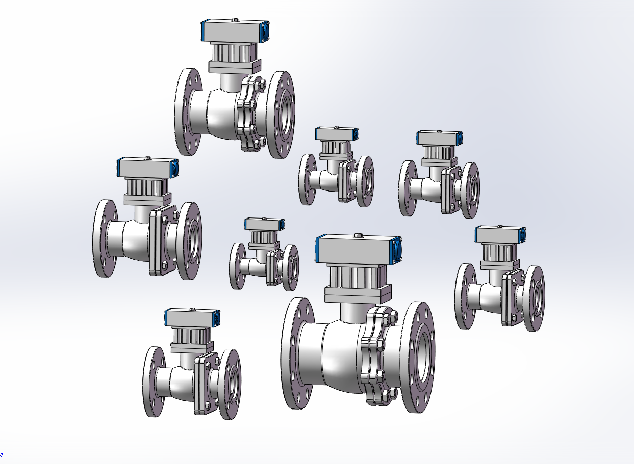 8款Q641PPL-25C法兰连接气动球阀