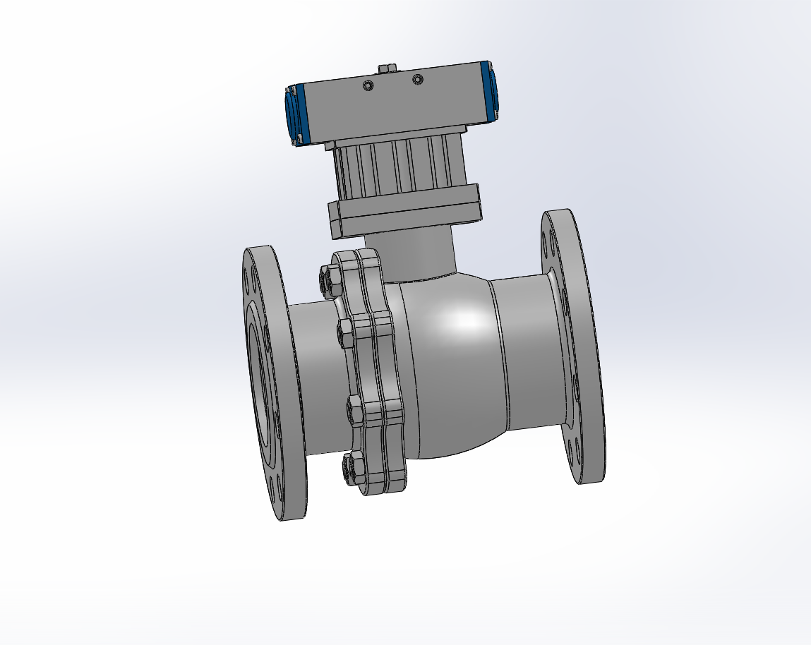 8款Q641PPL-25C法兰连接气动球阀