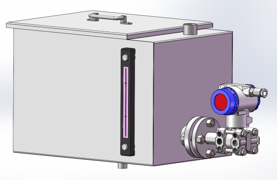 高低油槽润滑装置3D模型