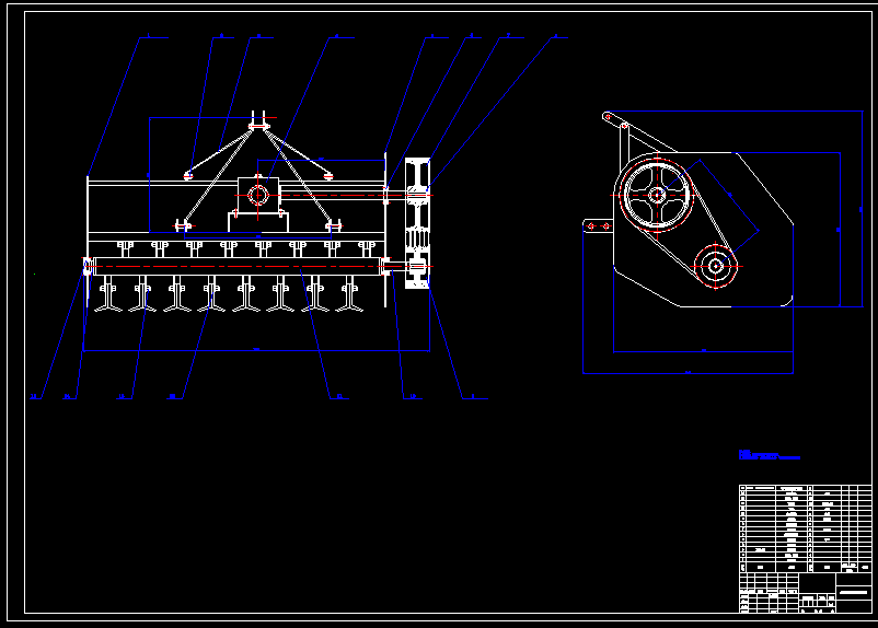 玉米秸秆粉碎还田机设计（含15张CAD图+说明书）