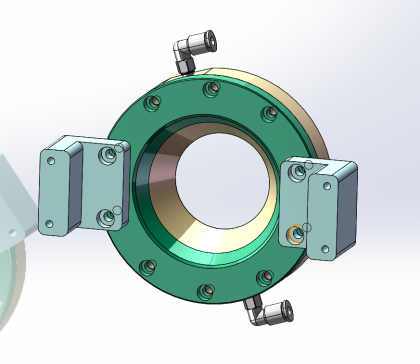 环形风刀设计三维及二维加工图纸