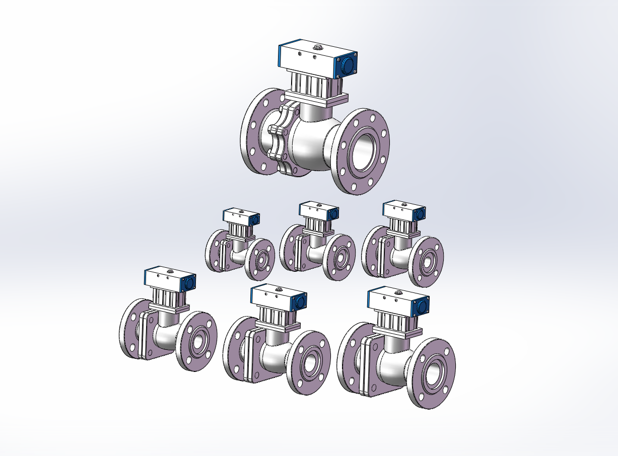 7款Q641PPL-40R法兰连接气动球阀