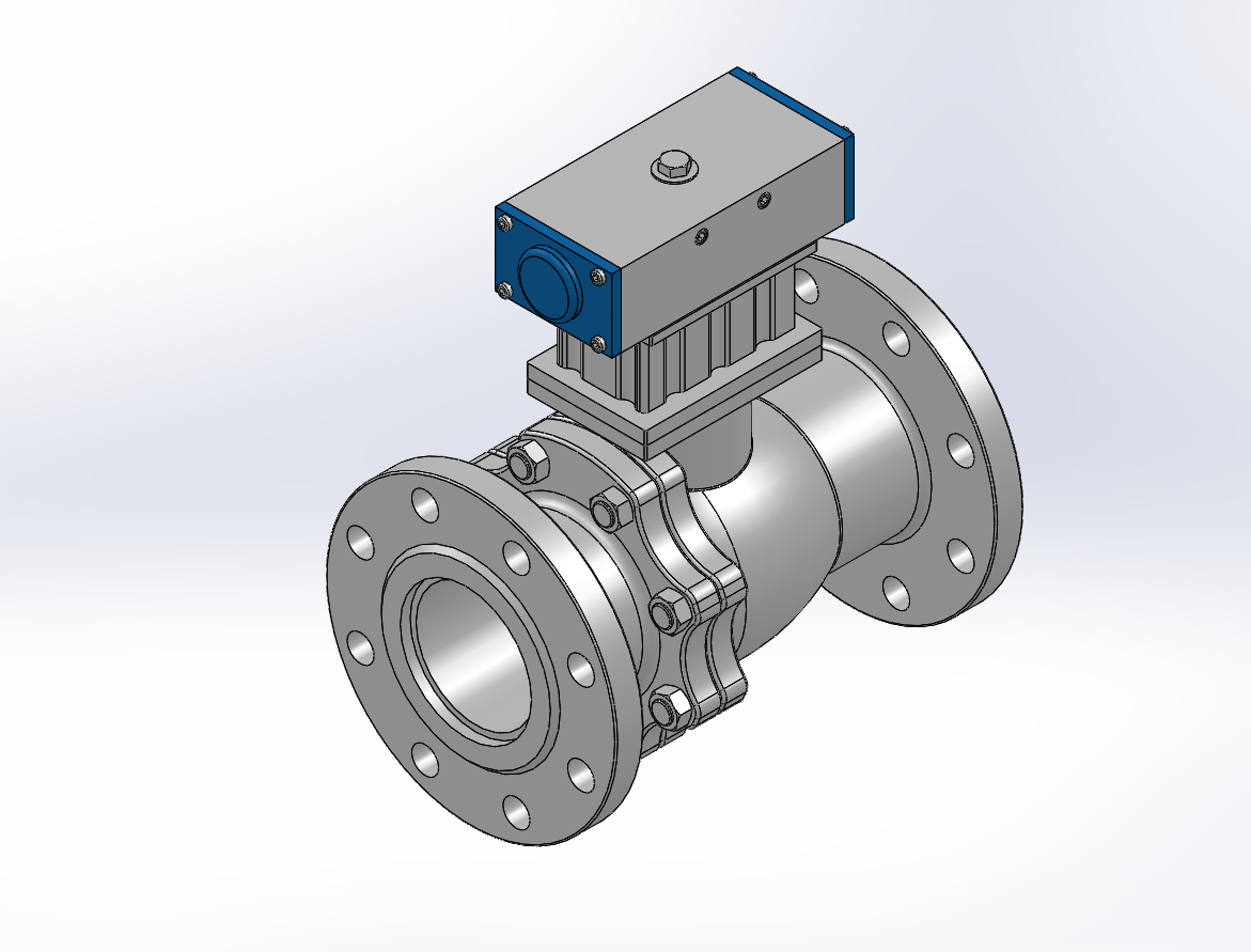 8款Q641PPL-40P法兰连接气动球阀