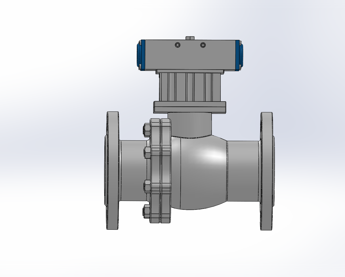 7款Q641PPL-40R法兰连接气动球阀