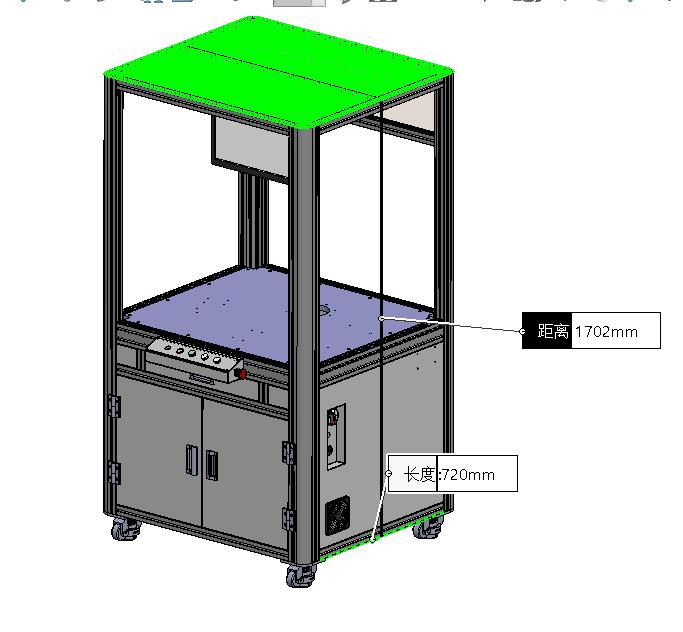 1x1m可移动式工作台-机架