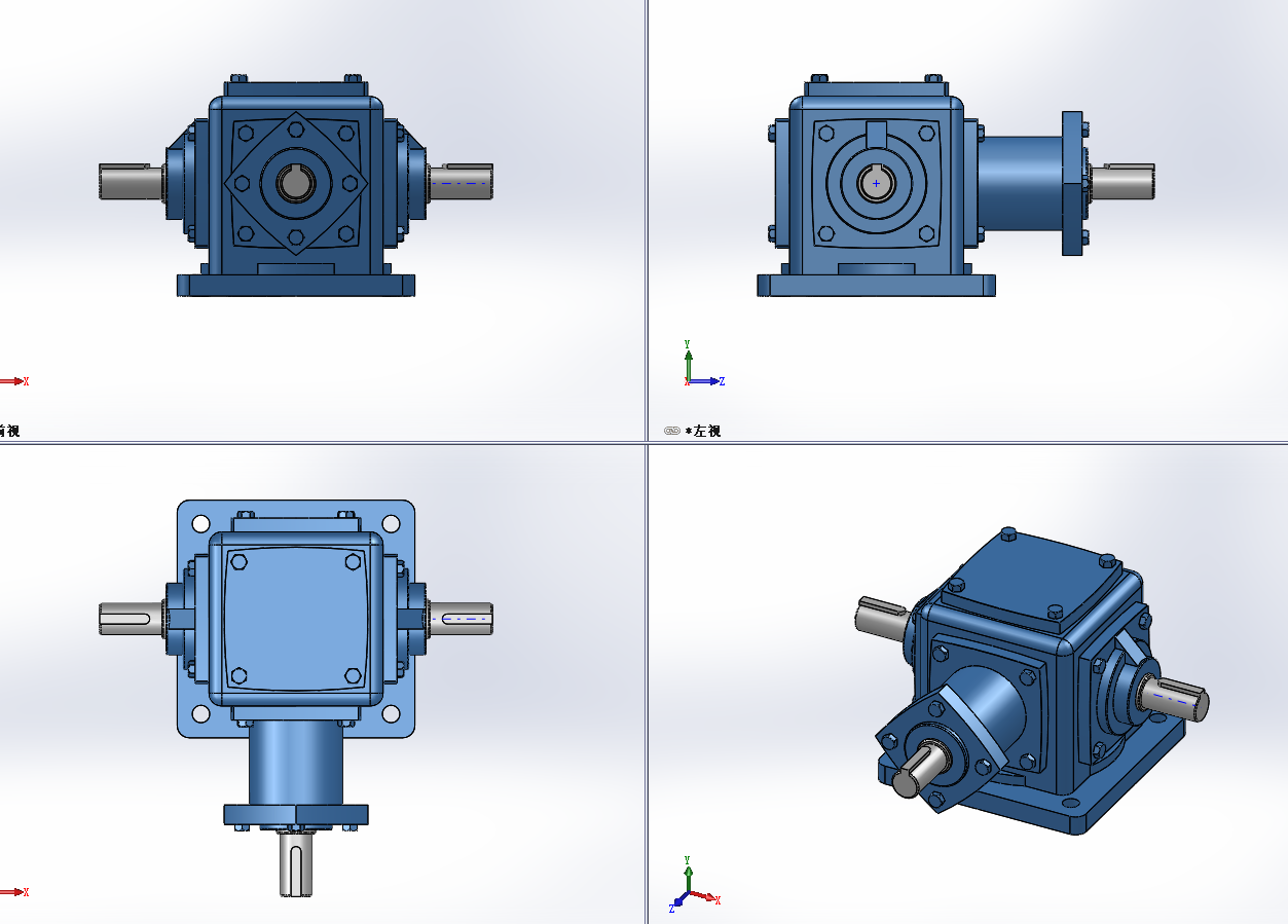 10款T6系列螺旋伞齿轮转向器