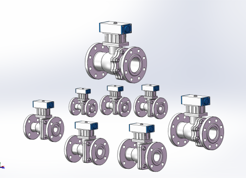8款Q641PPL-40P法兰连接气动球阀