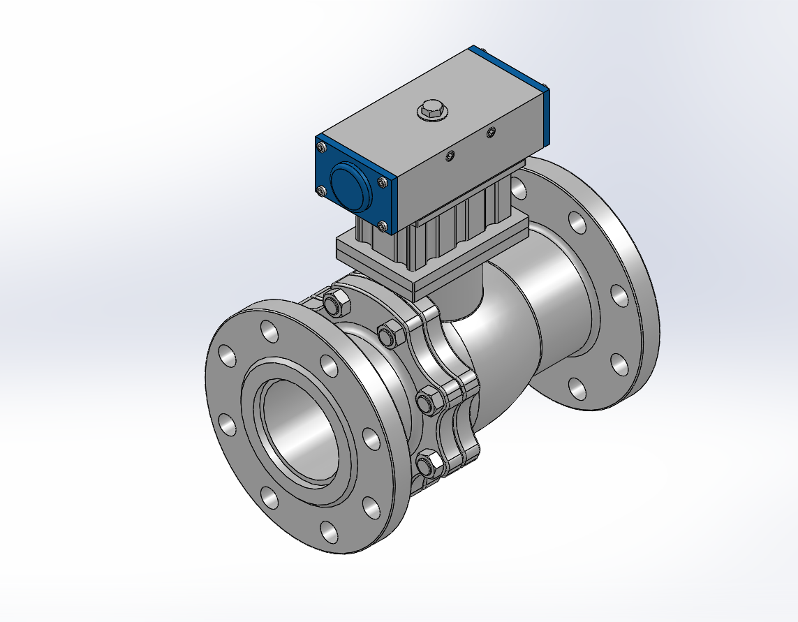 7款Q641PPL-40R法兰连接气动球阀