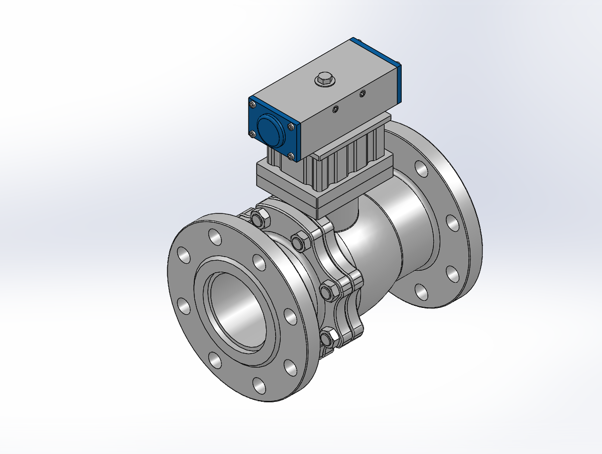 8款Q641PPL-25R法兰连接气动球阀
