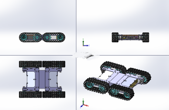 智能无人履带车总成 1442673--360