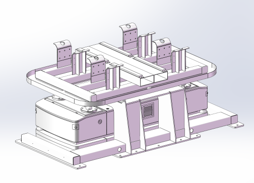 AGV转运托盘三维